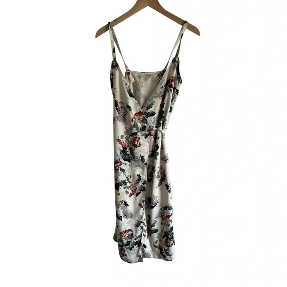 Aritzia Wilfred Astere Floral Midi Wrap‎ Dress XS